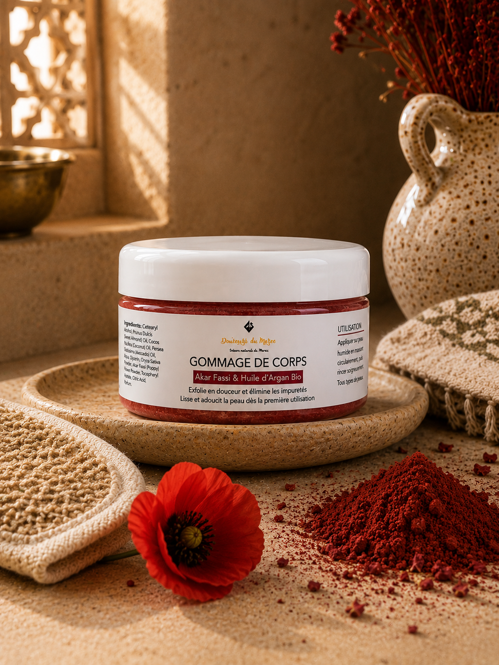 Gommage corps Aker Fassi & Huile d'Argan Bio 100 ml
