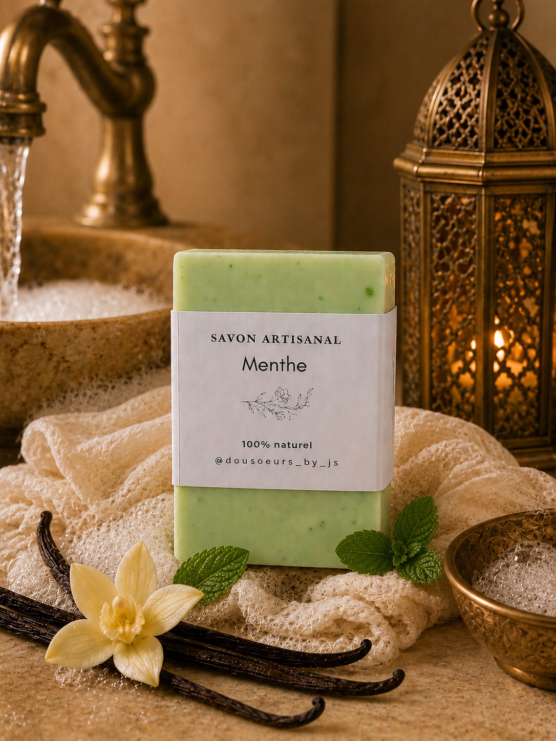 Savon Artisanal Menthe verte bio